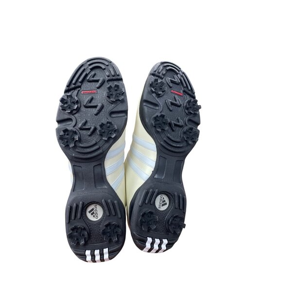 Adidas Driver Isabelle womans beige Leather golf sneakers Size 9 SKU 8791 - Picture 11 of 16